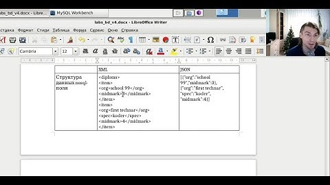 БД:  xml и json в MySQL
