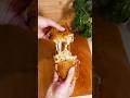 Buffalo Chicken Garlic Bread Grilled Cheese Sandwich