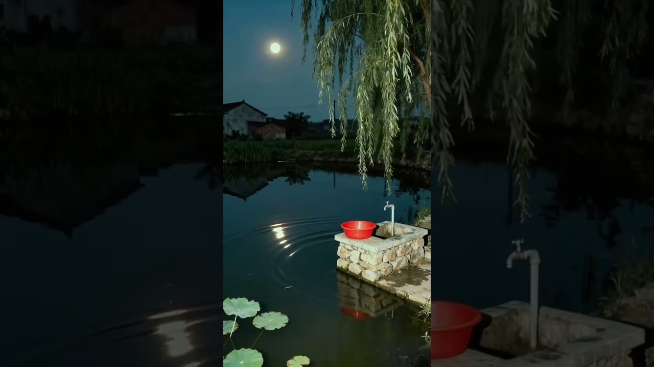 Moonlight Over the Village 🌙 