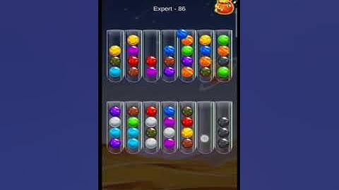 Golden Bubble Sort Expert Level 86 (gameplay walkthrough)