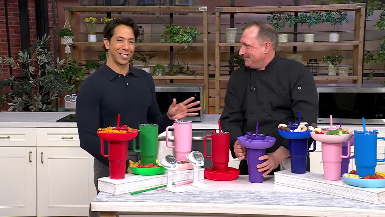 さもあは様セットTERA テラ YOSA テラボルスター　スリーピングセット Primula 40oz Double Wall Tumbler w/ Snack Tray on QVC - YouTube