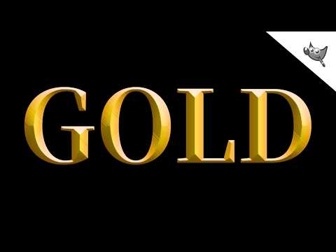 Gold Text Effect | Chiseled Text Effect | GIMP 3