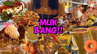 SUB) 디저트 먹방 크림 케이크 아이스크림 DESSERT MUKBANG CREAM CAKE ICECREAM PIZZA PANCAKE デザートムクバン