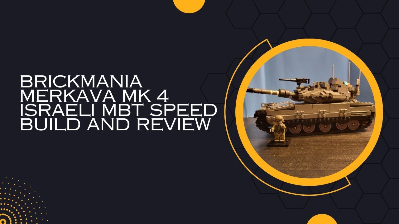 Brickmania Merkava Mk 4 Israeli MBT Built from Digital Instructions Speed Build and Review