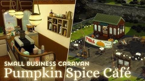 Autumn Pop Up Café 🍁🍄 The Sims 4 Speed Build 🍄 Henford on Bagley, no CC