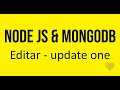 09 - Node js - Mongo DB - Actualizar #mongo #node #js