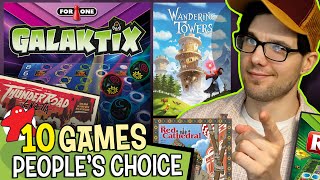10 Board Games Being Played NOW  'People's Choice' Board Game Picks!