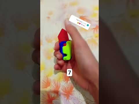 الفيديو للتسلية فقط السكين الظاهرة لعبة بلاستيك وليست حقيقية كم اعمل تحدي Shorts Gaming 