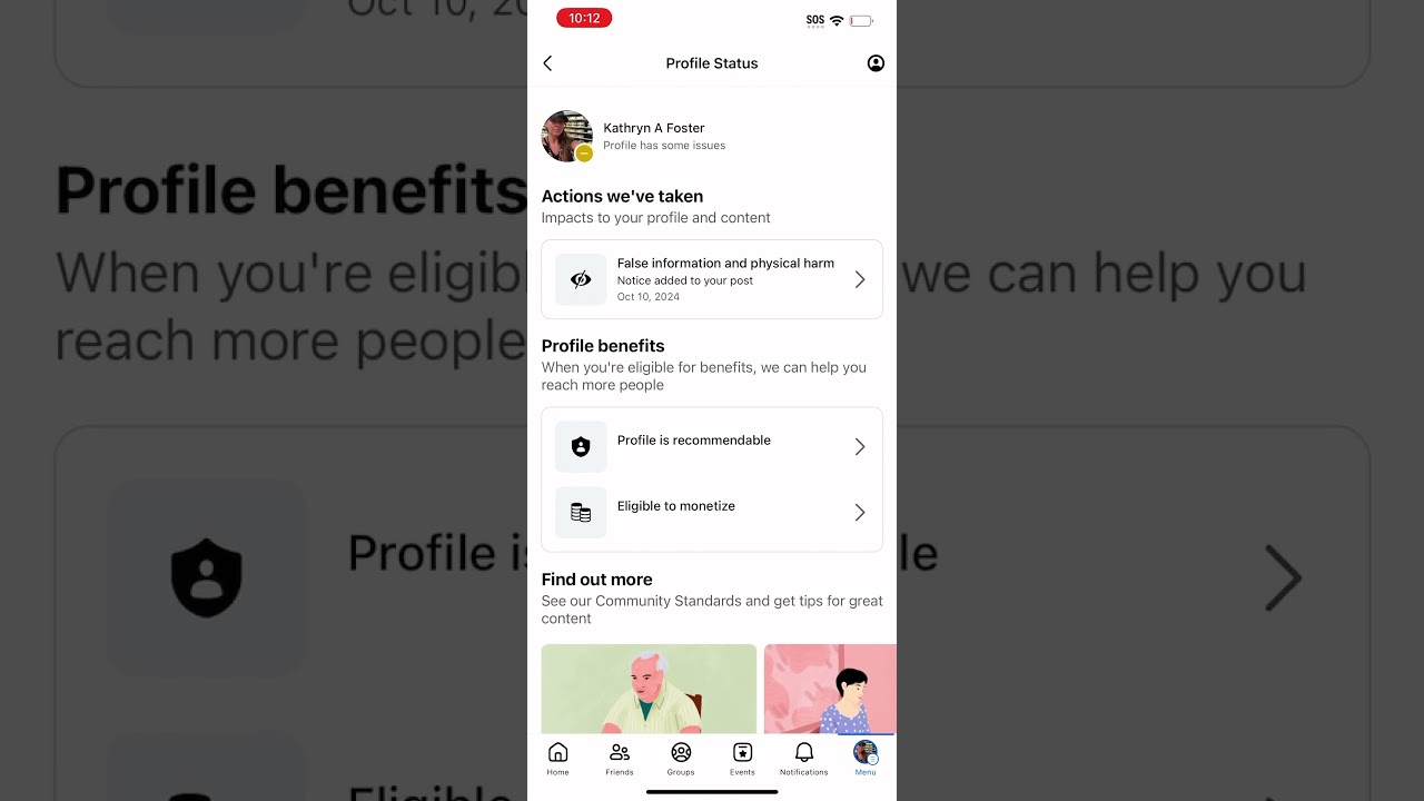 Always request review if your on the Facebook bonus monetization program!!