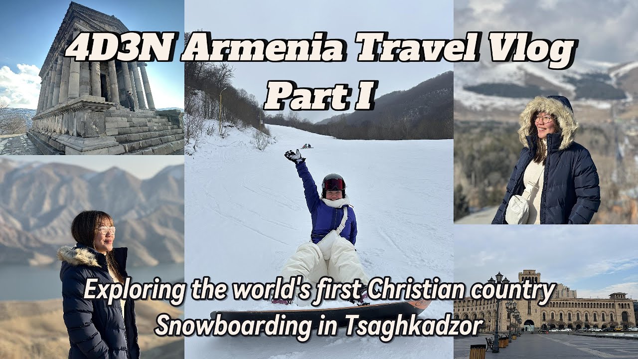 4D3N Exploring Armenia & Snowboarding in Tsaghkadzor (Part 1) | Winter Adventure Vlog!