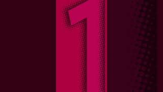 Number One Overlay in Pink Shocking Color Overlay 1