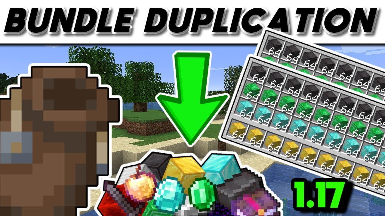 Glitch minecraft duplication 1.17 (bundle) YouTube