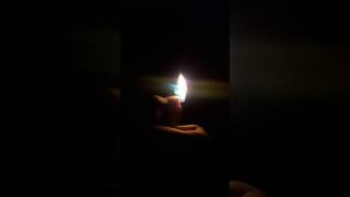 Burning plastic straw!!