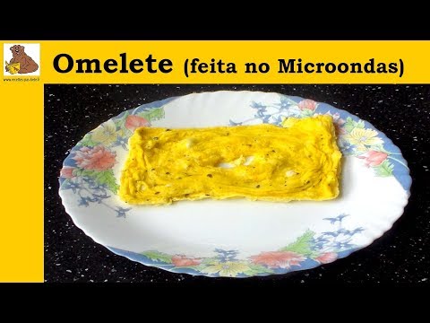 Omelete feita no microondas  -  receita rápida e fácil [PT]