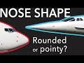 Aircraft Noses. Boeing vs Airbus and Rounded vs Pointy.