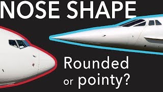 Aircraft Noses. Boeing vs Airbus and Rounded vs Pointy.