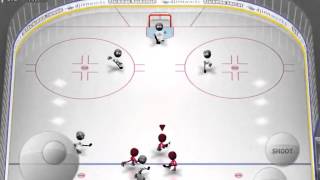 Stickman Ice Hockey - Carolina 4 / Los Angeles 4 screenshot 1