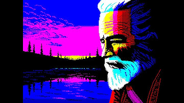 Pixel Art - Oldman by trixs 2023 - OCP Art studio ZX Spectrum