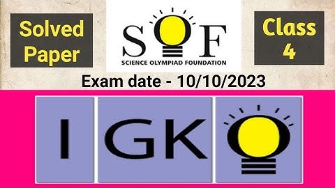 Gk Olympiad Solution Class 4 | IGKO Solution Class 4(2023-24)#sof #olympiads #igko #class4 #class4th
