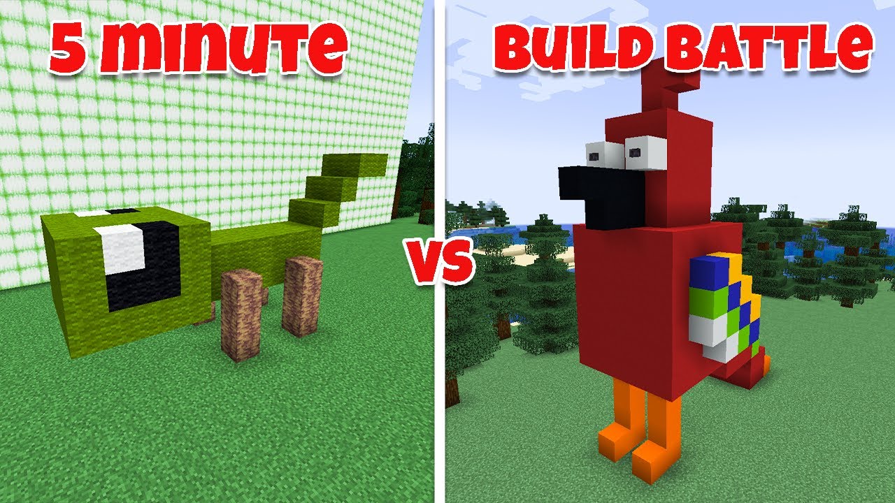 Can YOU guess these PET themed builds? | Five Minute Build Battle