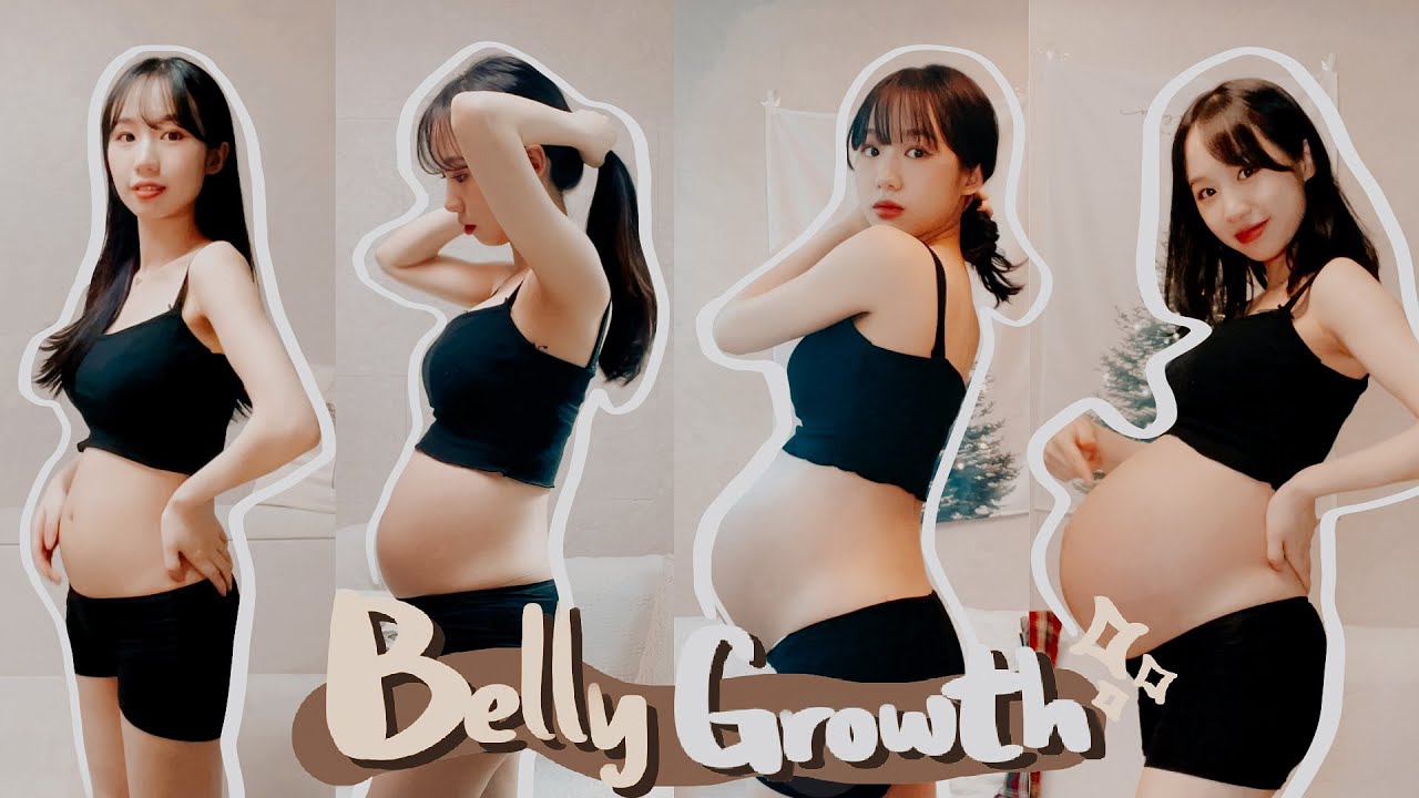 【懷孕紀錄🤰🏻】12到40週孕期肚子變化 ｜ Pregnancy Transformation｜韓國懷孕｜香港人在韓國 | 韓國生活｜港韓夫婦