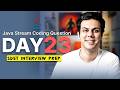 Java Stream Coding Question | SDET Interview Prep - Day 23 #sdet #techwithjatin