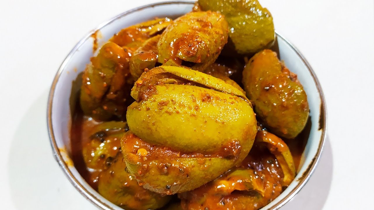 Stuffed raw mango pickle recipe Goan style Mango Pickle recipe Aam ka
