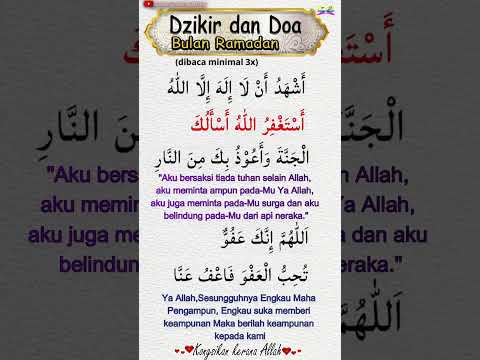 Dzikir Doa Bulan RAMADHAN