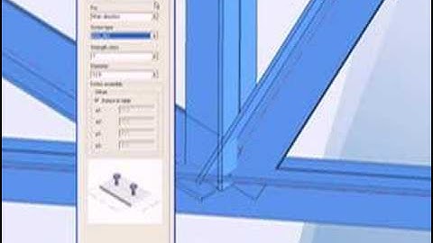 Create a steel connection plate in HiCAD neXt