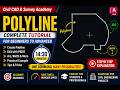 AutoCAD Polyline Complete Tutorial | Draw, Edit, PEDIT Command (Step by Step#autocad #autocadbasics