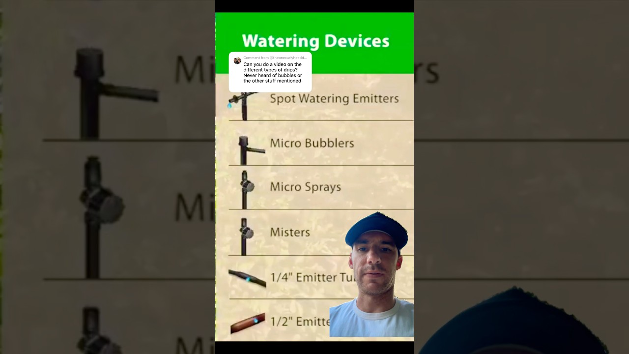 Типы устройств капельного полива от Rain Bird
