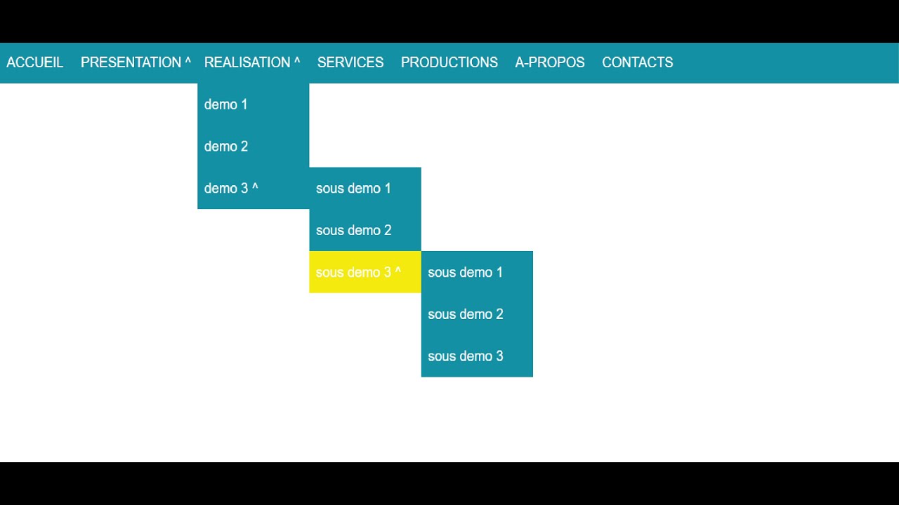 How to make Dropdown Menu using HTML and CSS - YouTube