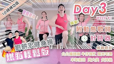 【Day3 輕鬆燃脂2.0版】劉畊宏直播健身操 附周董動態歌詞 本草綱目 陽光宅男 一起邊跳毽子舞邊唱經典歌 - 天天要聞