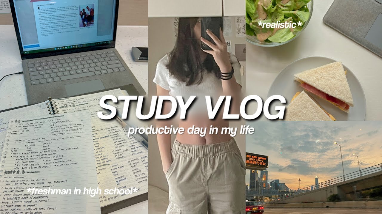 STUDY VLOG | study tips, productive, library studying - YouTube