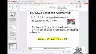 Chapter9-Part1-1/3 (Hypothesis Testing Set Up)