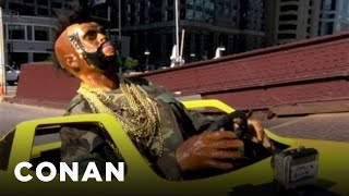 State Street Bridge Jumps: Mr. T & Obese Wisconsin Tourist | CONAN on TBS