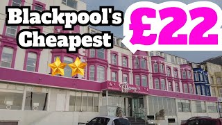 £22 Tiffany's Hotel Blackpool Bargain Stay  Blackpool's Cheapest 2 Star Hotel
