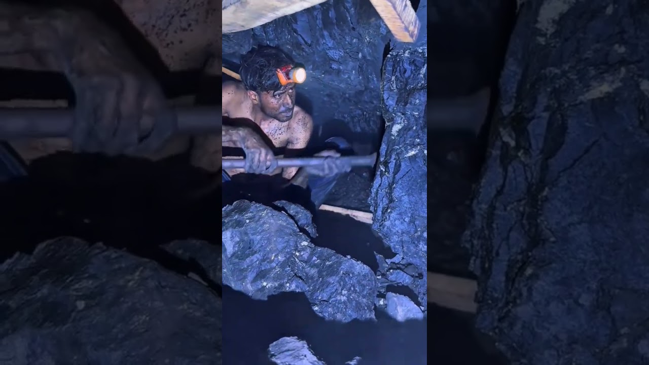 Mining of black gold and cold in Cave.  