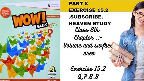 Class 8th Wow Maths Exericse 15.2 Q7,8,9 @heavenstudy12