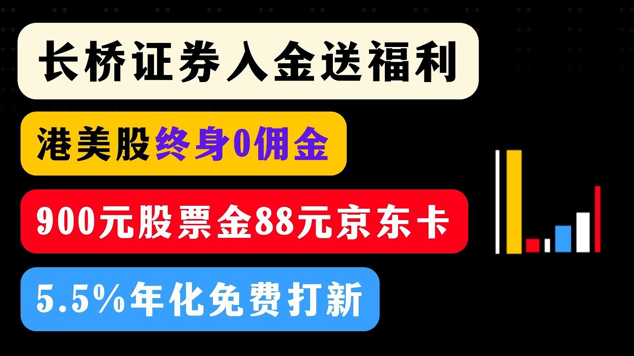 【2024年4月】长桥证券入金转股送900元和专属88元京东卡 港美股终身0佣金|| 5.5%年化利率 OCBC可开户|| 协助办理香港银行户口