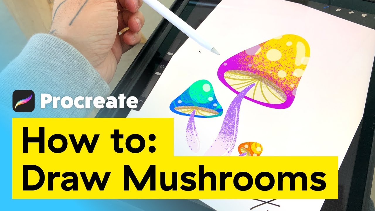 iPad Procreate: How to Draw Mushrooms - YouTube