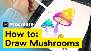 iPad Procreate: How to Draw Mushrooms