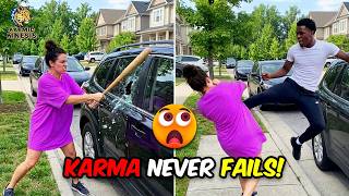 Karen HARASSES Him Then Gets KNOCKED OUT With SPARTA KICK! | Instant Karma