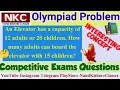 Olympiad Problems | Competitive Exams Questions | Concept Clarification | Elevator Problems
