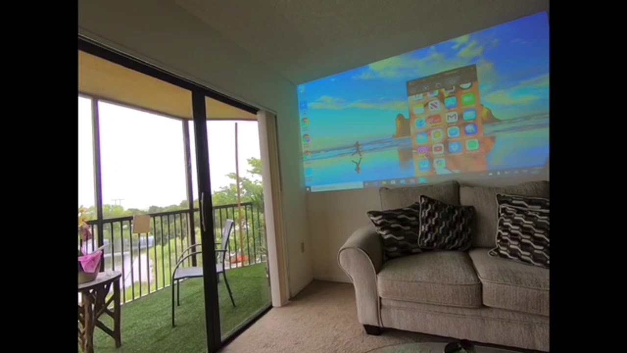 How to connect projector to different devices.