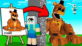 YAPI KAPIŞMASINDA FNAF FREDDY ÇİZİMİ İLE ARKADAŞIMI TROLLEDİM   Minecraft