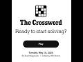 The New York Times Crossword 19/05/2026