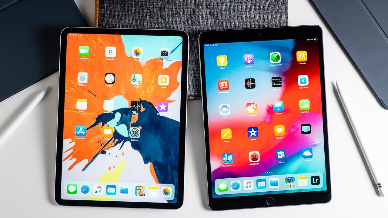Vergleich: iPad Air 2019 vs. iPad Pro 11 mit Apple Pencil & Tastaturen ...