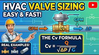 HVAC Control Valve Sizing using Cv | HVAC Control Valve Selection Made Simple