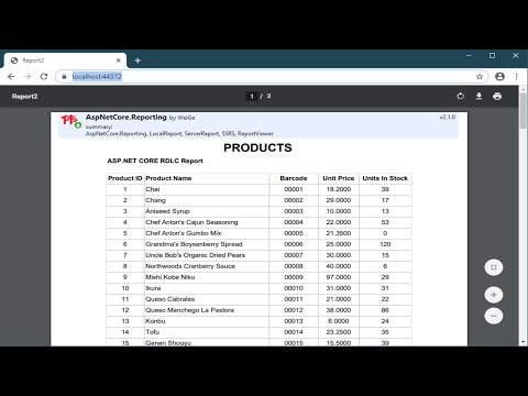 How to create RDLC Report in ASP.NET Core | FoxLearn